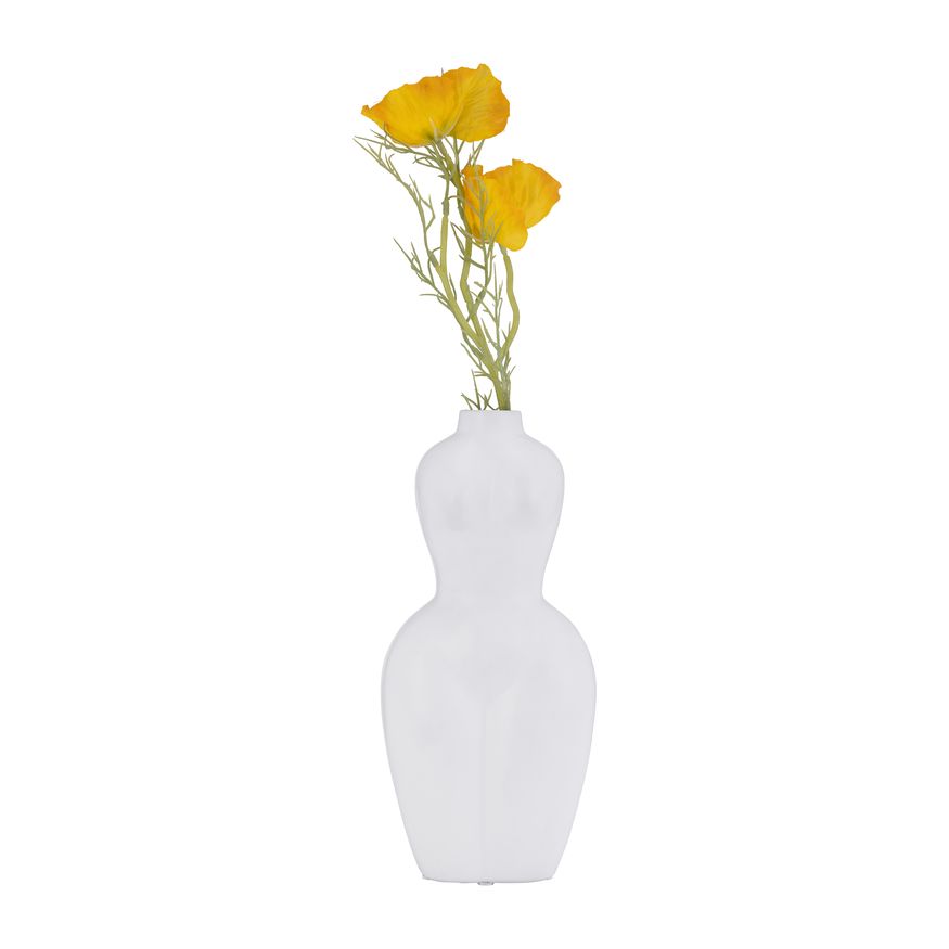 Sagebrook 12" Dol Torso Vase - White