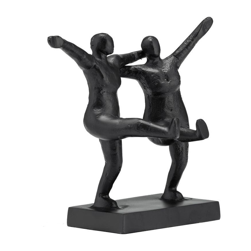 Sagebrook - 9" Metal Couple Swinging Legs in Black