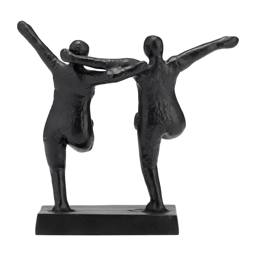 Sagebrook - 9" Metal Couple Swinging Legs in Black