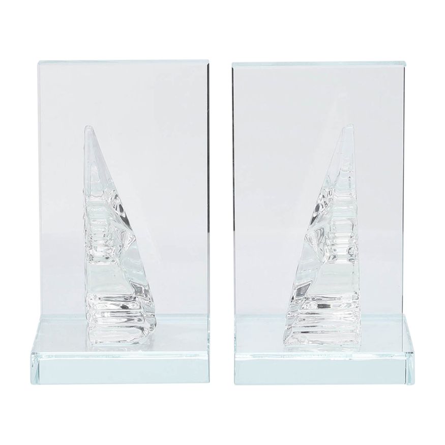 Sagebrook 5" Crystal Star Bookends (Set Of 2)