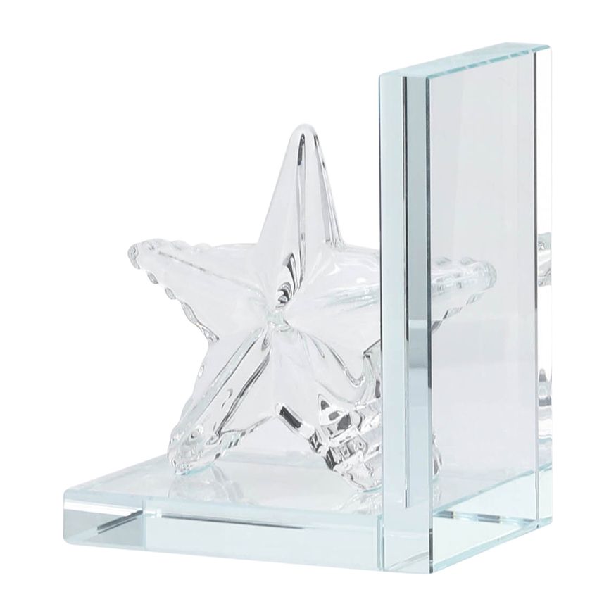 Sagebrook 5" Crystal Star Bookends (Set Of 2)