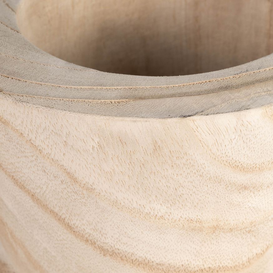 Sagebrook - 10" Wood Vase in Natural