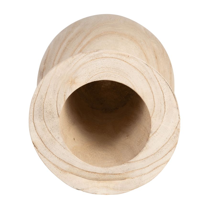 Sagebrook - 10" Wood Vase in Natural