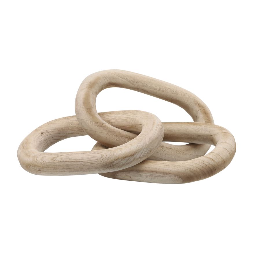 Sagebrook 28" 3 Wooden Links