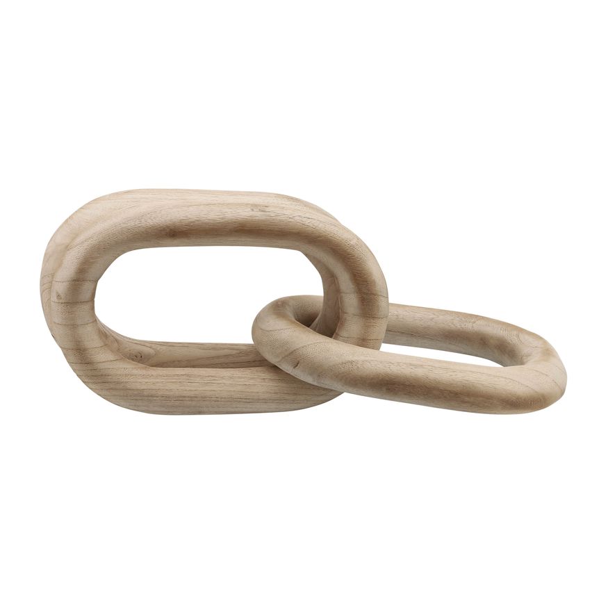 Sagebrook 28" 3 Wooden Links - Natural