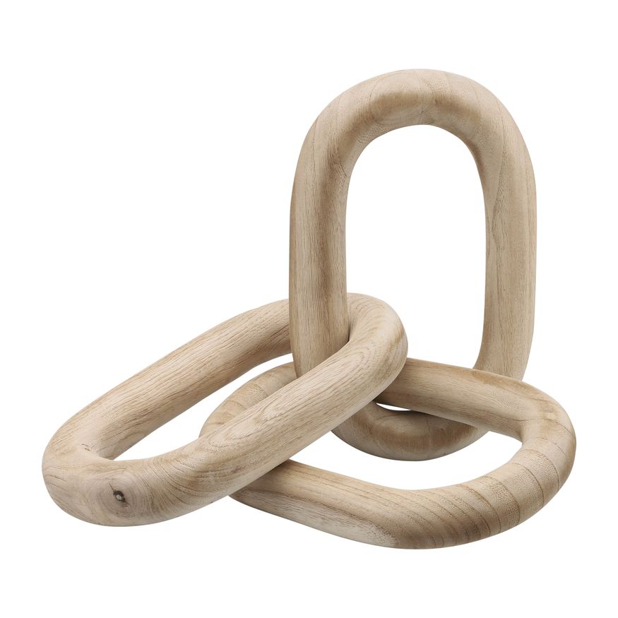 Sagebrook 28" 3 Wooden Links - Natural