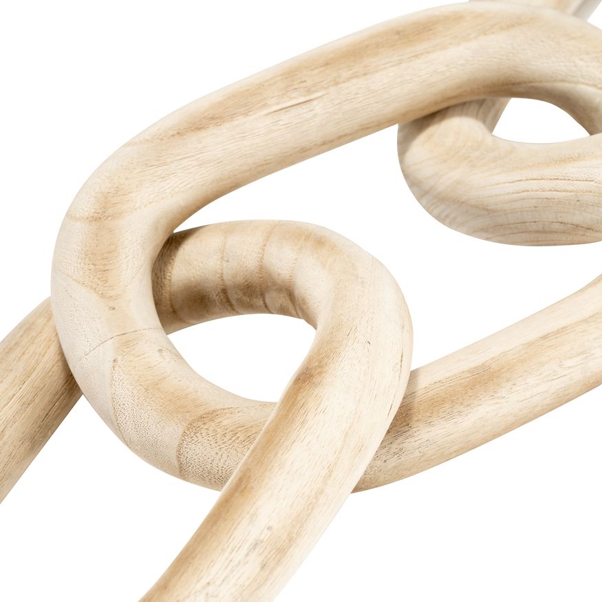 Sagebrook 28" 3 Wooden Links - Natural