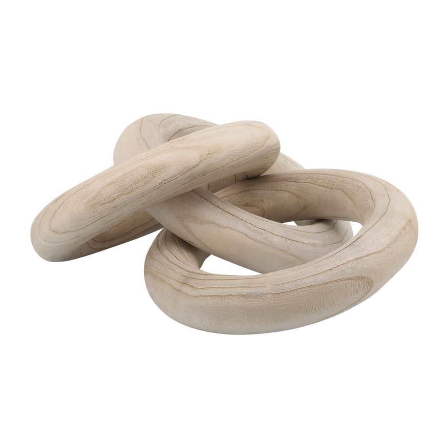 Sagebrook 21" 3 Wooden Rings - Natural