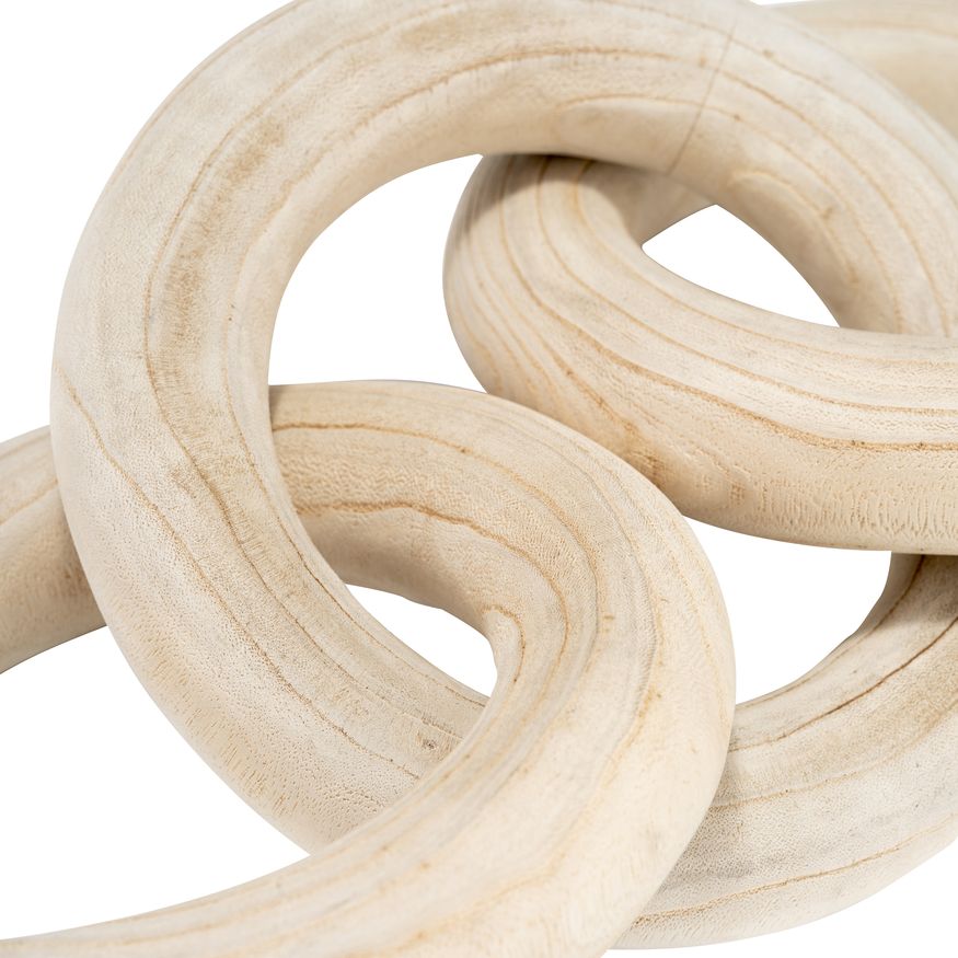 Sagebrook 21" 3 Wooden Rings - Natural