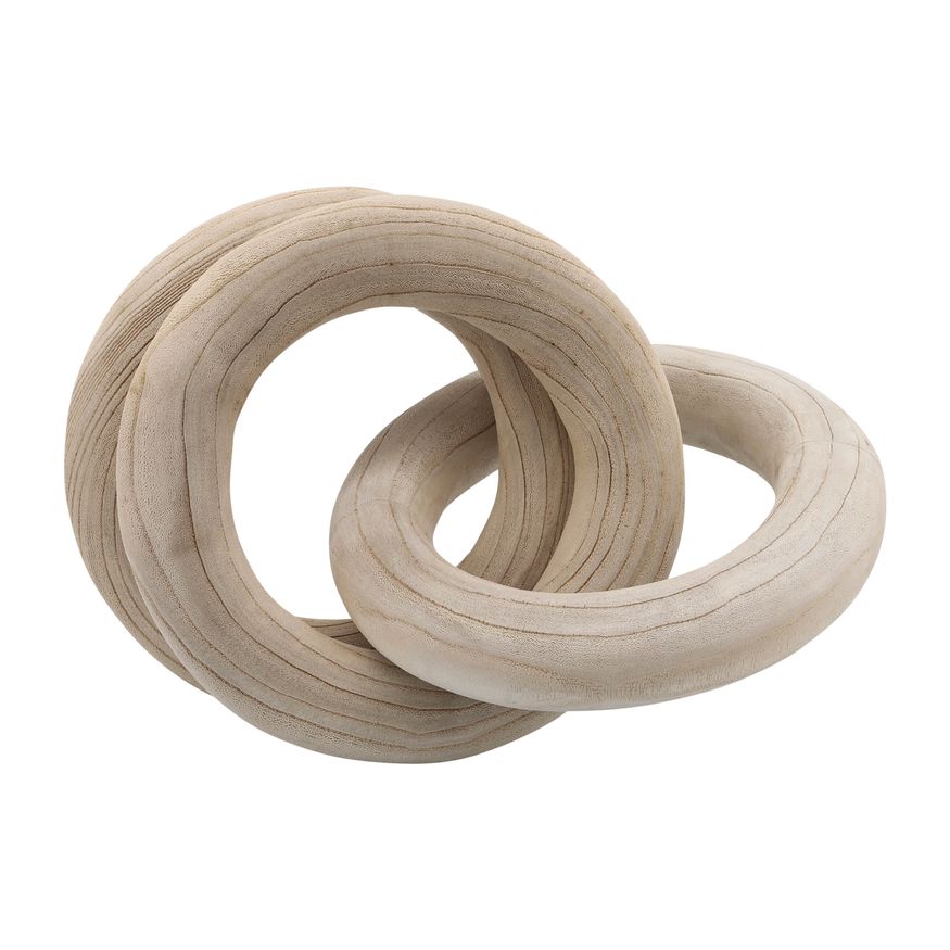 Sagebrook 21" 3 Wooden Rings - Natural