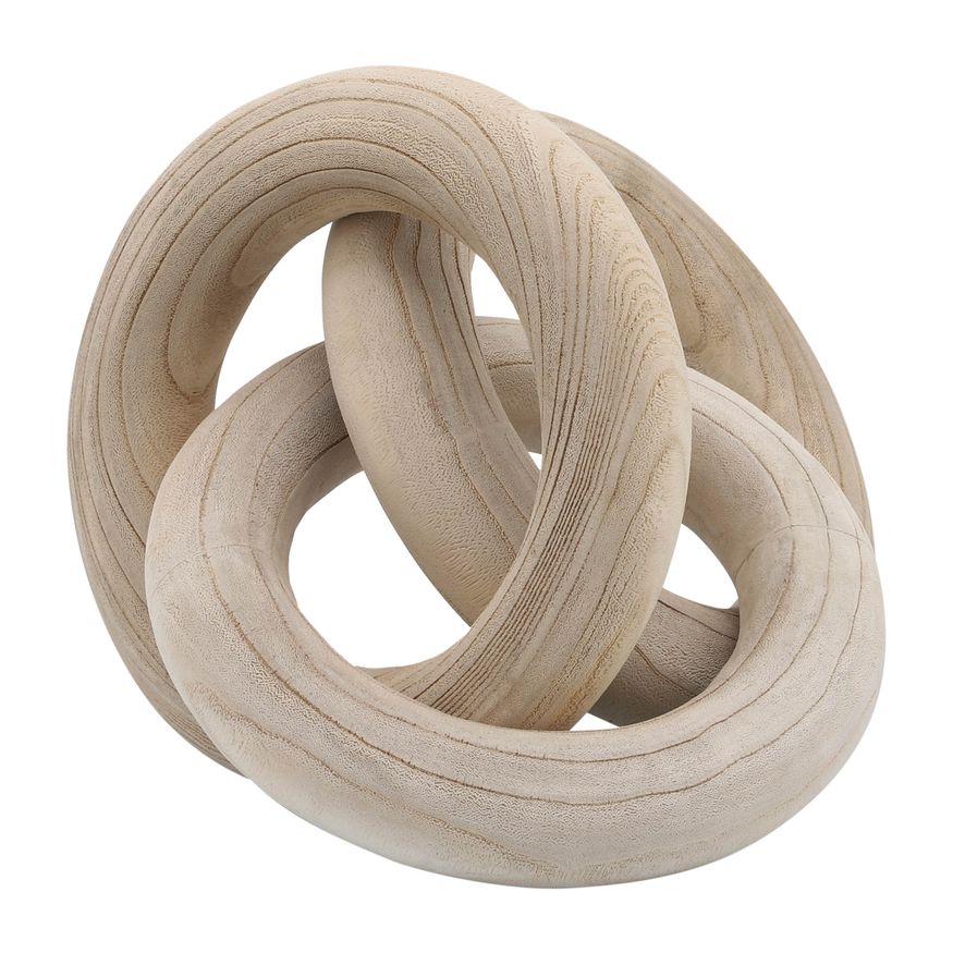 Sagebrook 21" 3 Wooden Rings - Natural