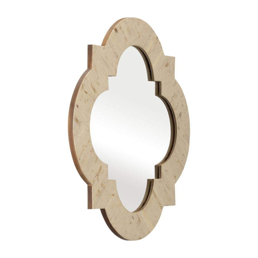 Sagebrook Resin Bohemian Mirror - Beige