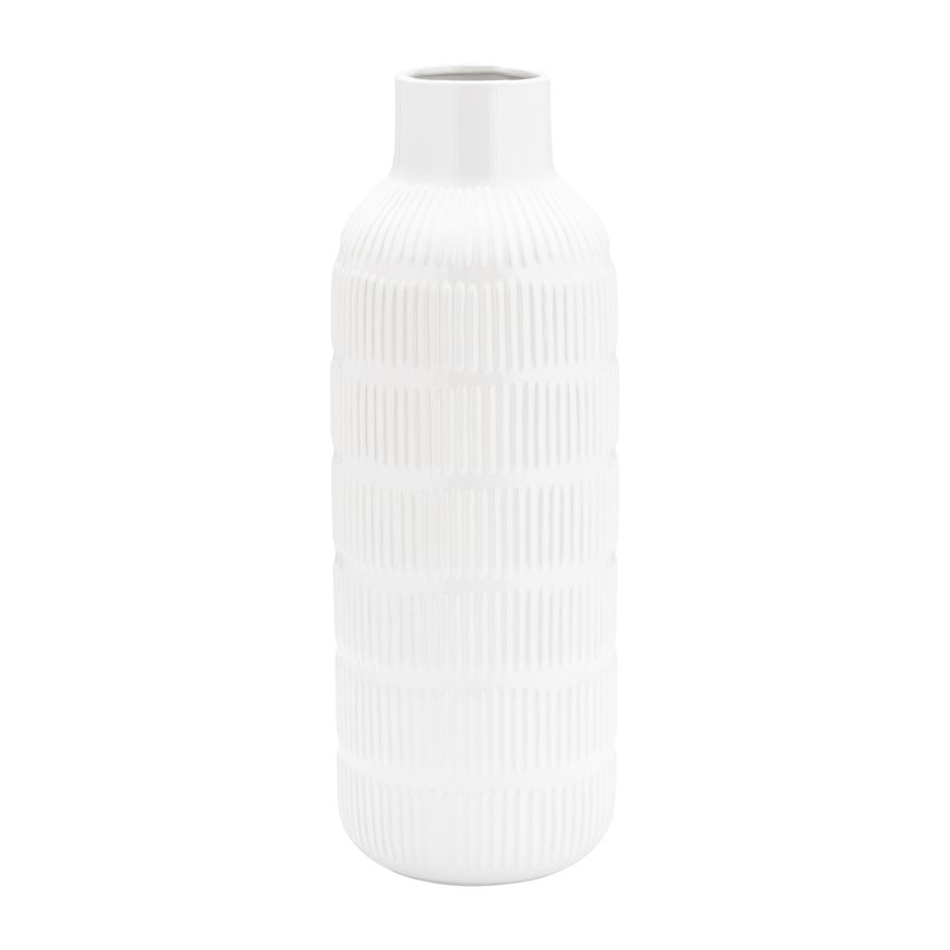 Sagebrook 21" Ceramic Pearl Stripe Vase