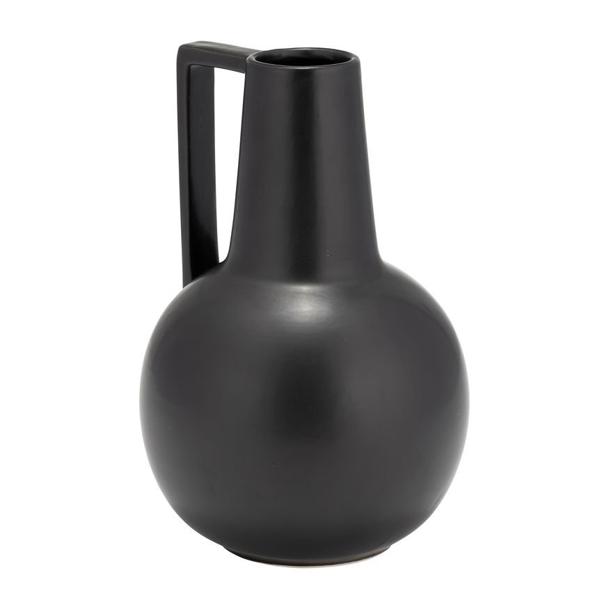 Sagebrook 9" Ceramic Vase - Black