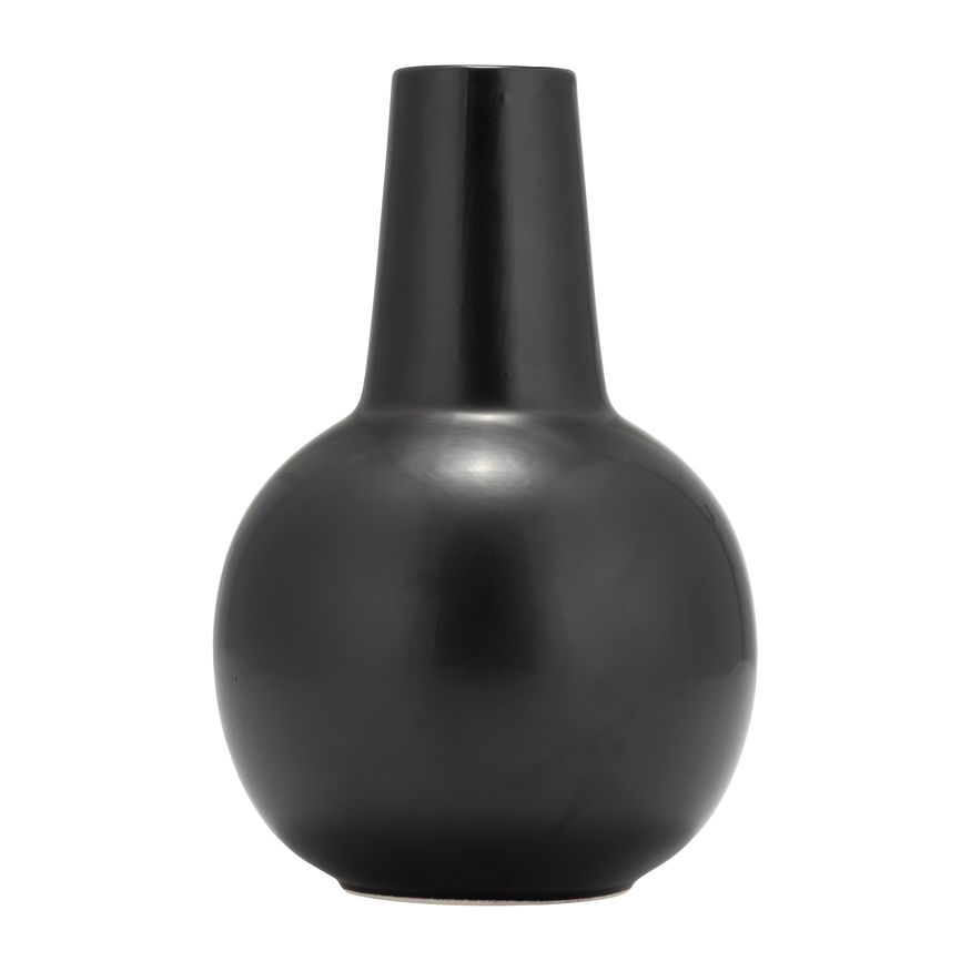 Sagebrook 9" Ceramic Vase - Black