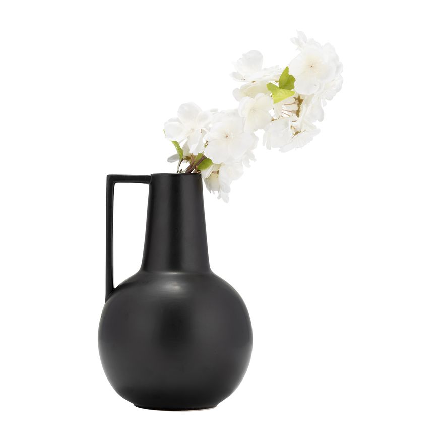 Sagebrook 9" Ceramic Vase - Black