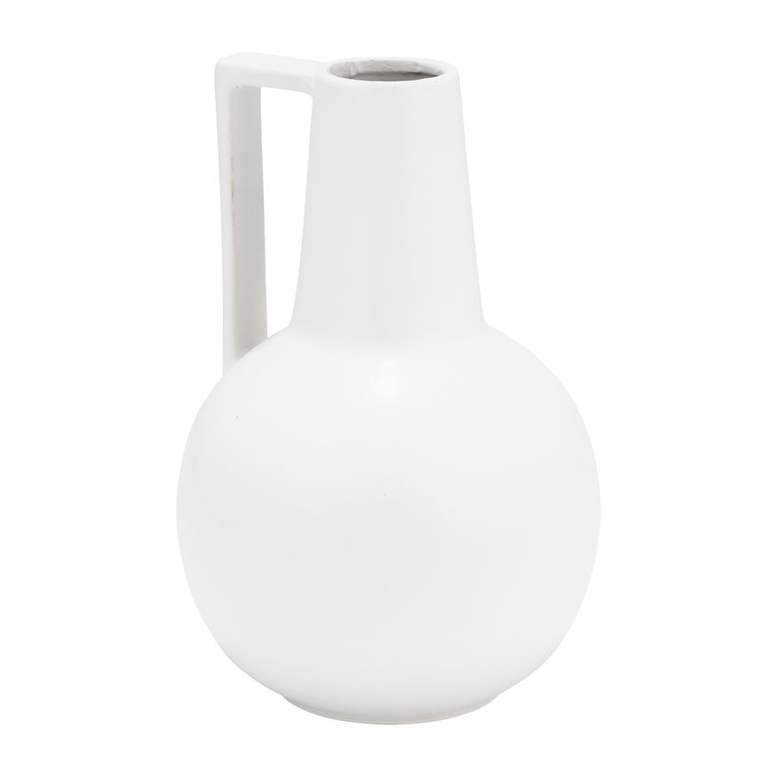 Sagebrook 9" Ceramic Vase - White