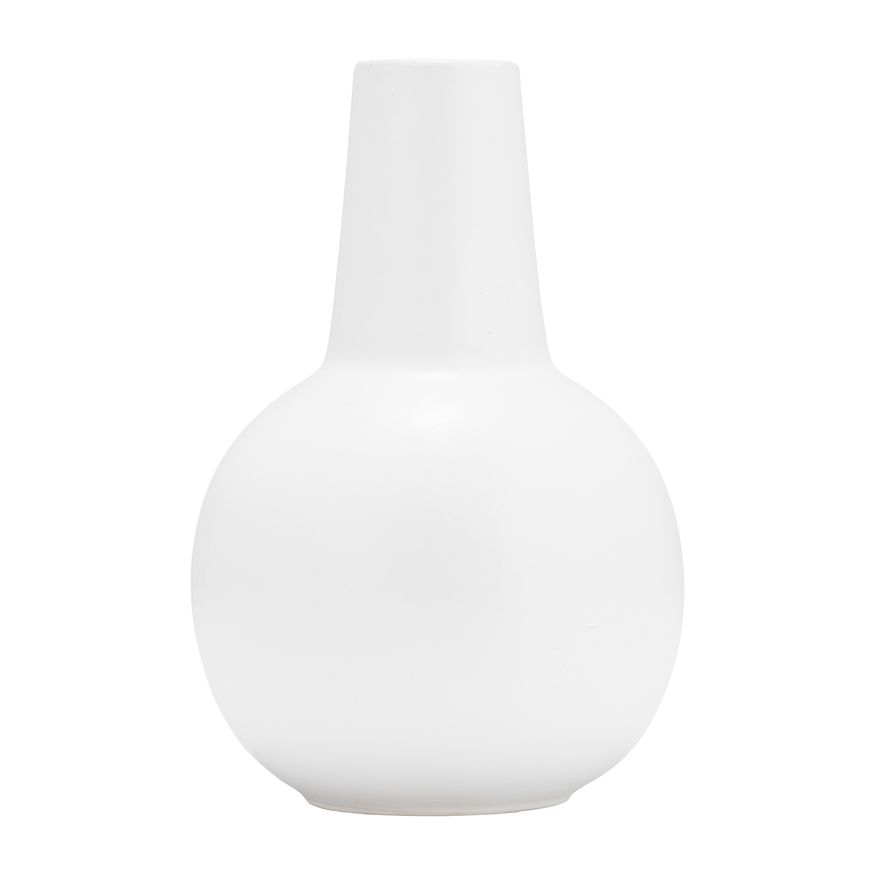 Sagebrook 9" Ceramic Vase - White