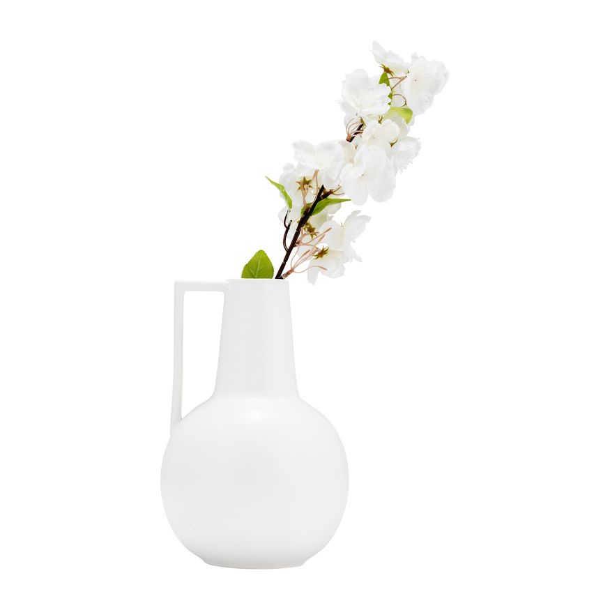 Sagebrook 9" Ceramic Vase - White