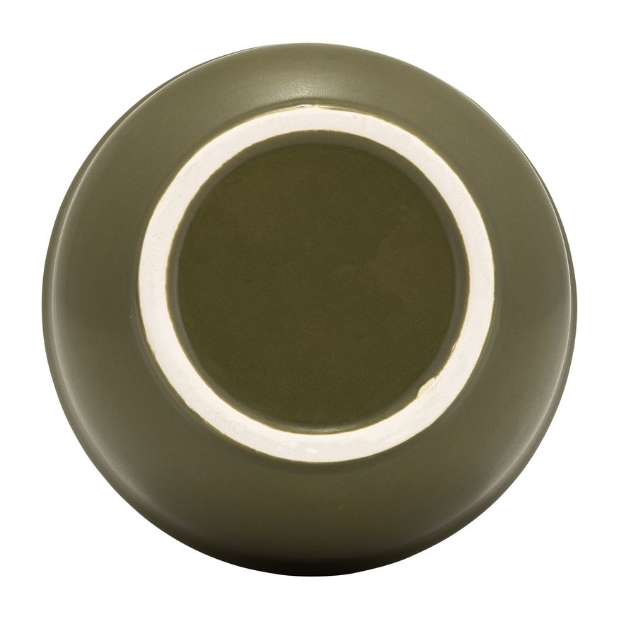 Sagebrook™ 11" Ceramic Ring Pattern Vase - Olive