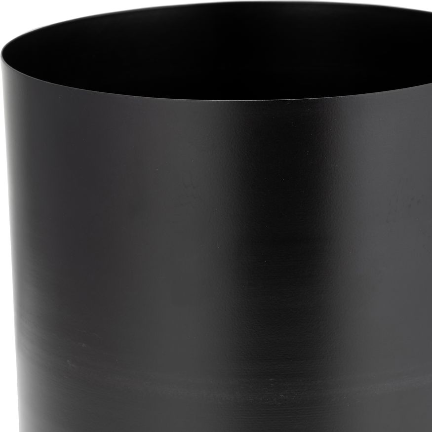 Sagebrook™ 8" Metal Flat Round Base Planter - Black