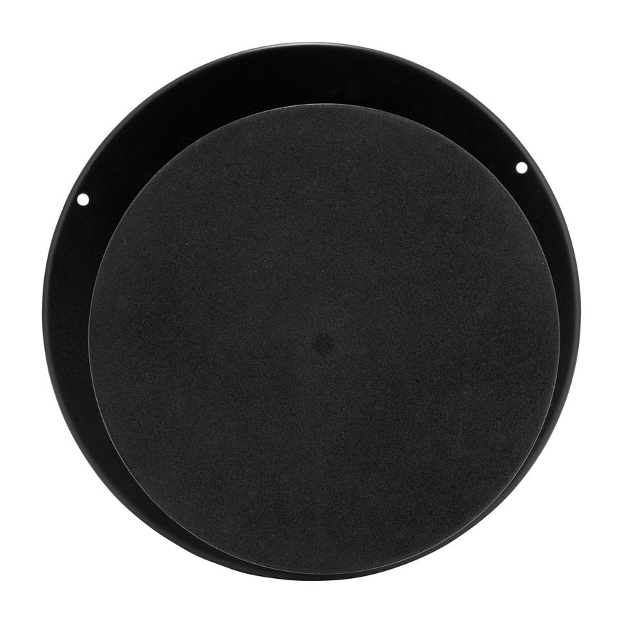 Sagebrook™ 8" Metal Flat Round Base Planter - Black