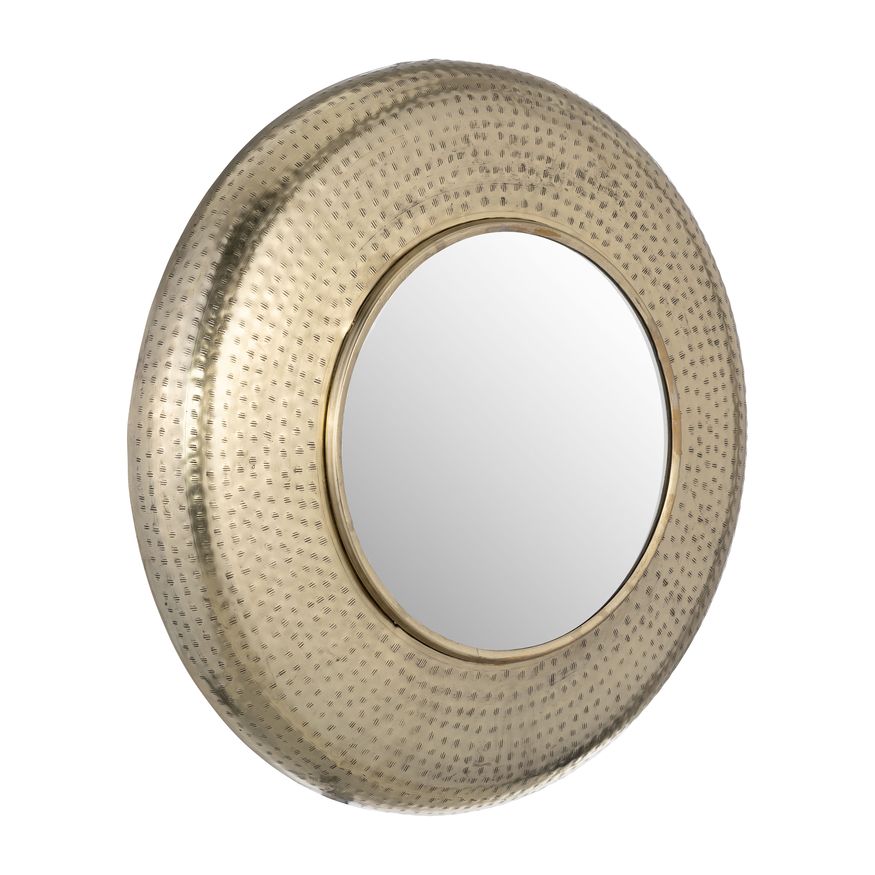 Sagebrook Metal Hammered Mirror - Gold