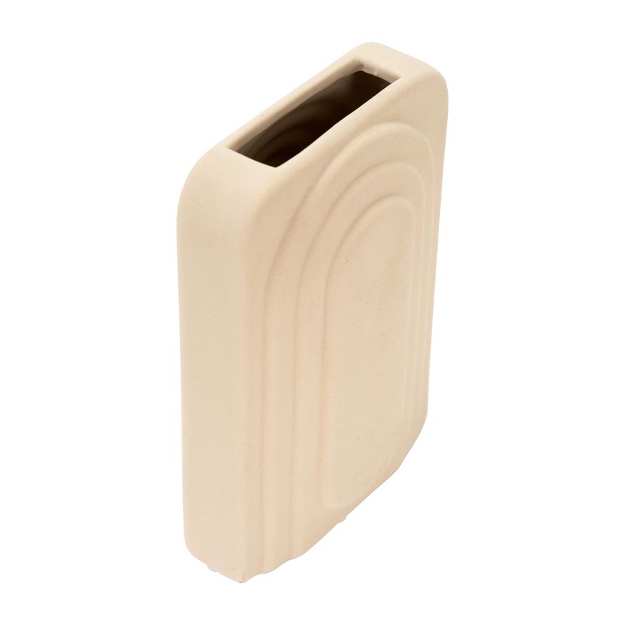 Sagebrook 7" Dol Rectangular Vase - Irish Cream