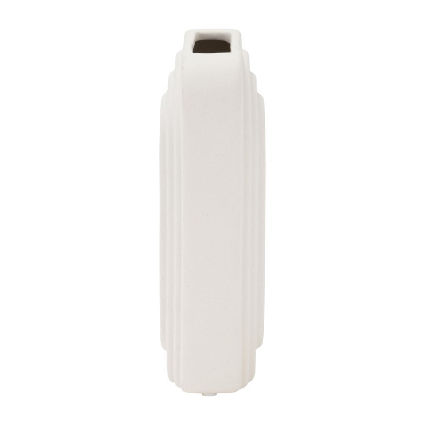 Sagebrook 7" Dolomite Rectangular Vase - White