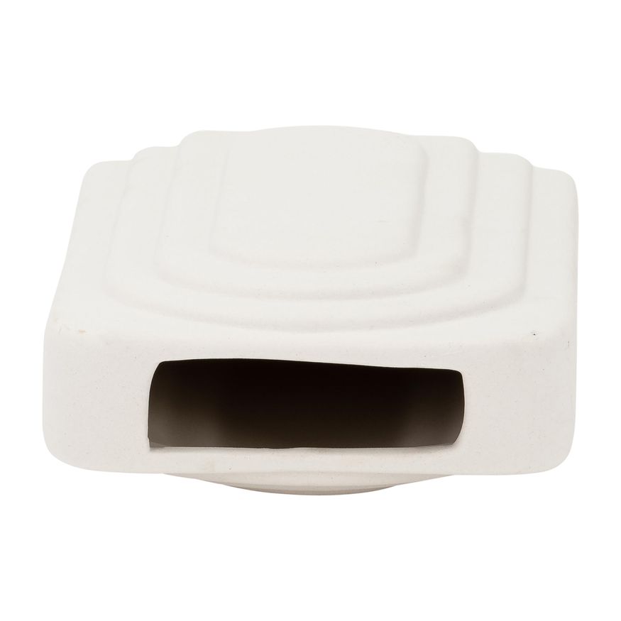 Sagebrook 7" Dolomite Rectangular Vase - White