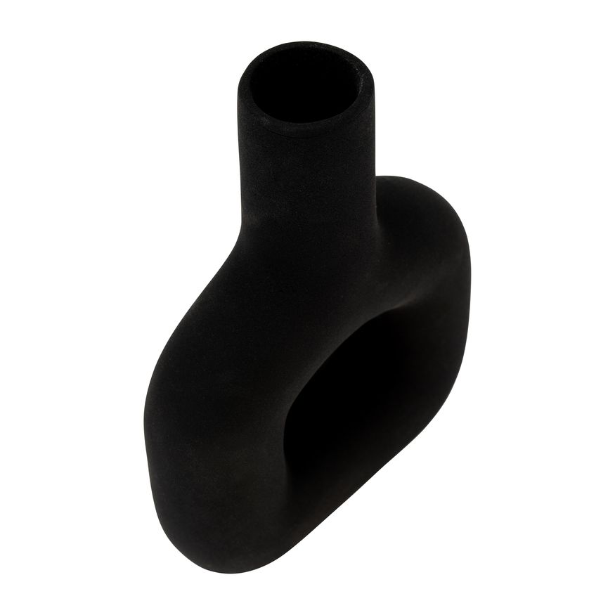 Sagebrook 8" Dol Open Cut Vase - Black