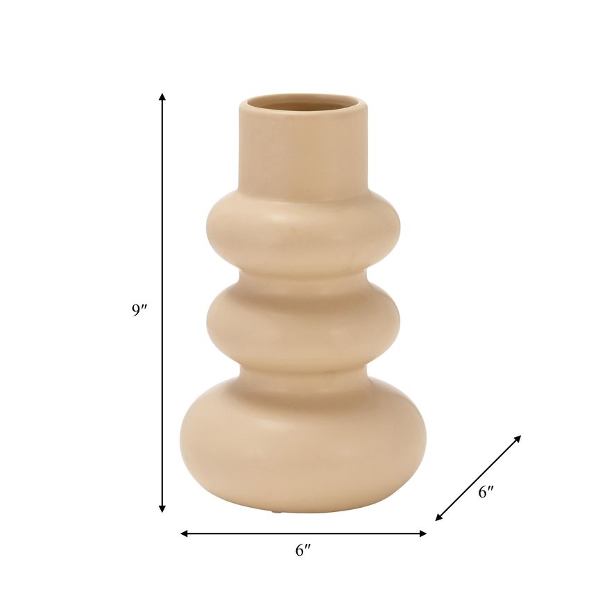 Sagebrook 10" Dolomite Stacked Spheres - Irish Cream