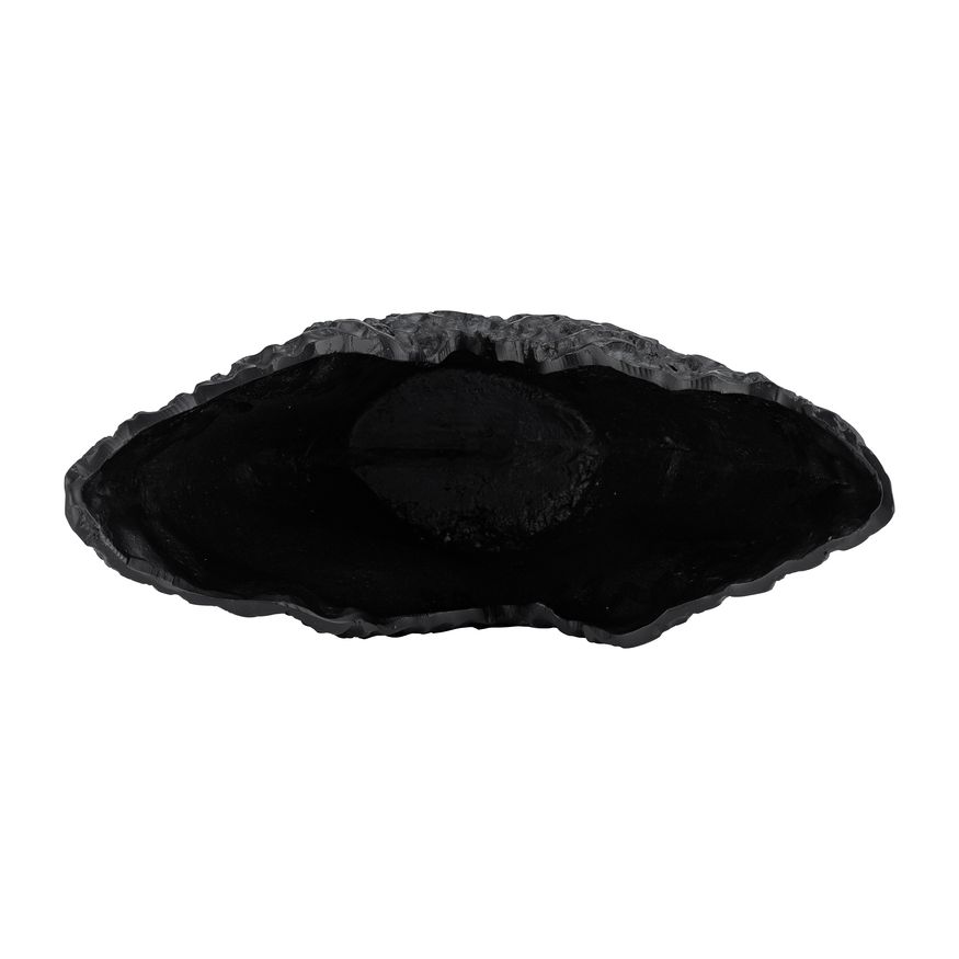 Sagebrook - 16" Metal Hammer Shell Bowl in Black