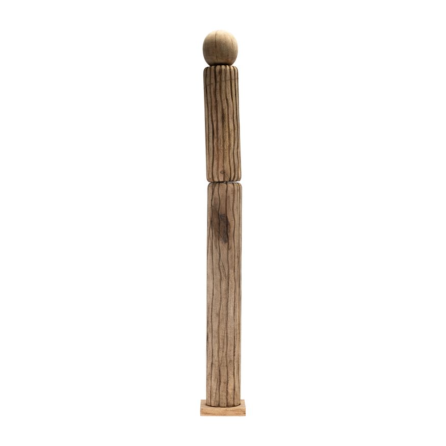 Sagebrook 60" Wood Totem Pillar