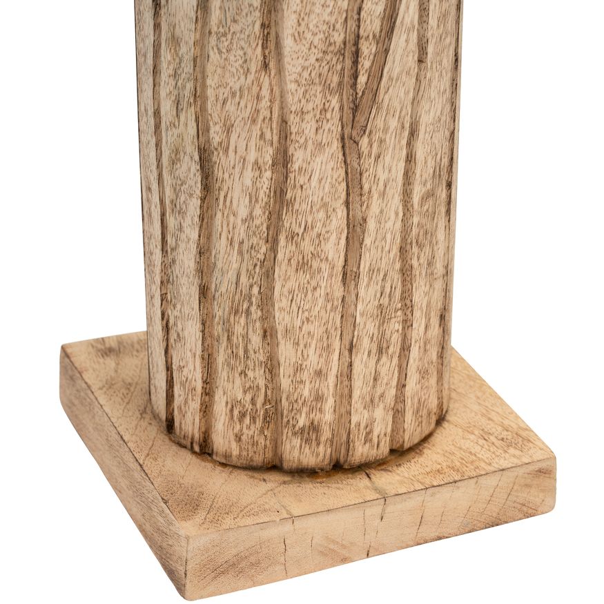 Sagebrook 60" Wood Totem Pillar - Brown