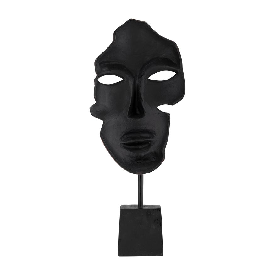 Sagebrook - 20" Metal Abstract Face Sculpture in Brick Patina