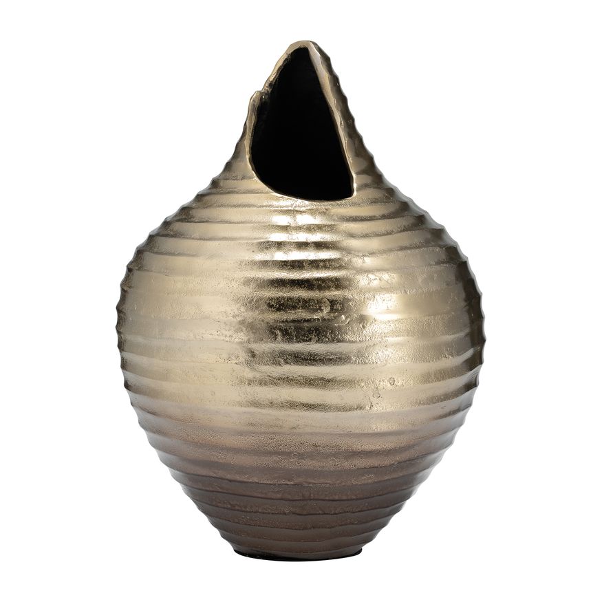 Sagebrook - 10" Glass Striped Stained Vase