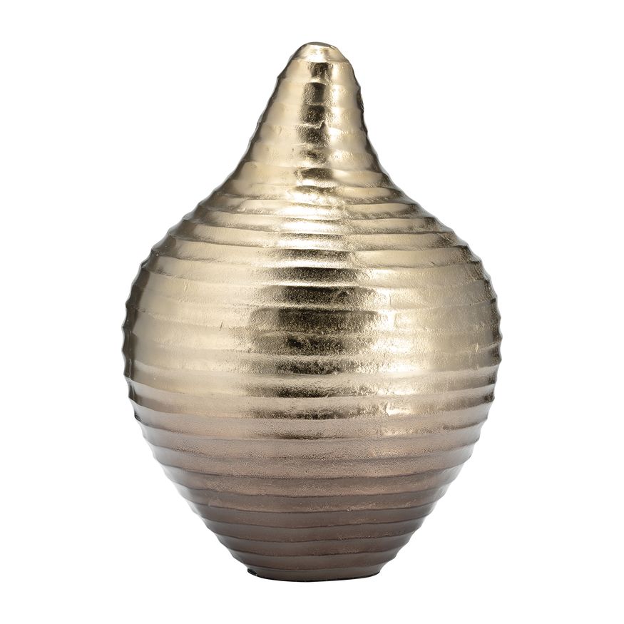 Sagebrook 16" Metal Shell Like Vase - Gold