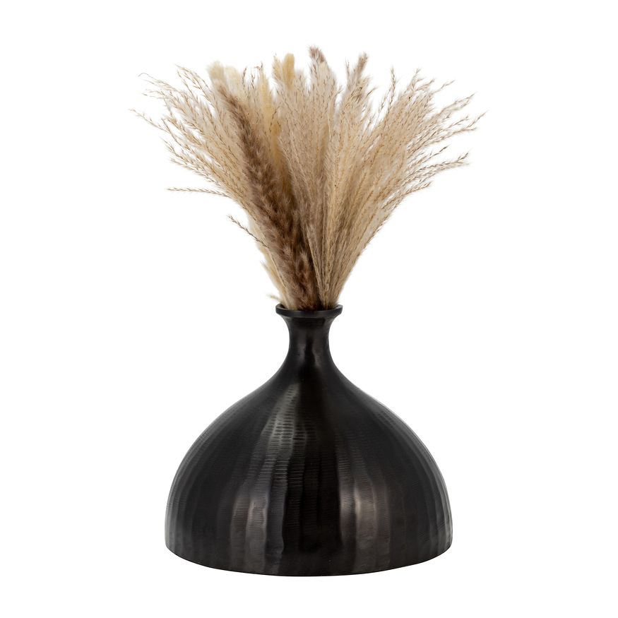 Sagebrook 9" Metal Bulbous Vase - Bronze