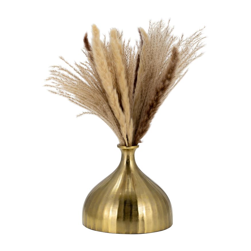 Sagebrook 7" Metal Bulbous Vase - Gold