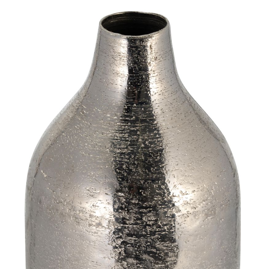 Sagebrook 19" Metal Cylinder Vase - Silver