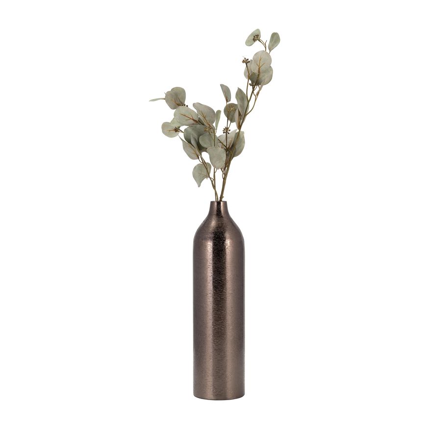 Sagebrook 18" Metal Cylinder Vase - Black