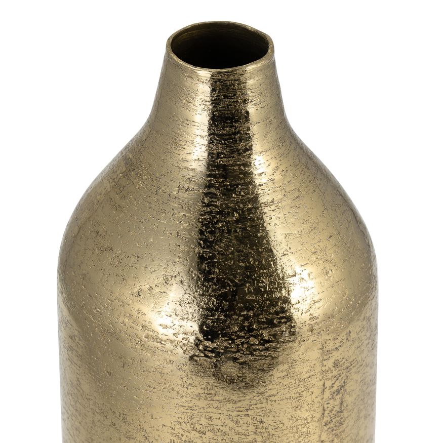 Sagebrook 15" Metal Cylinder Vase - Gold