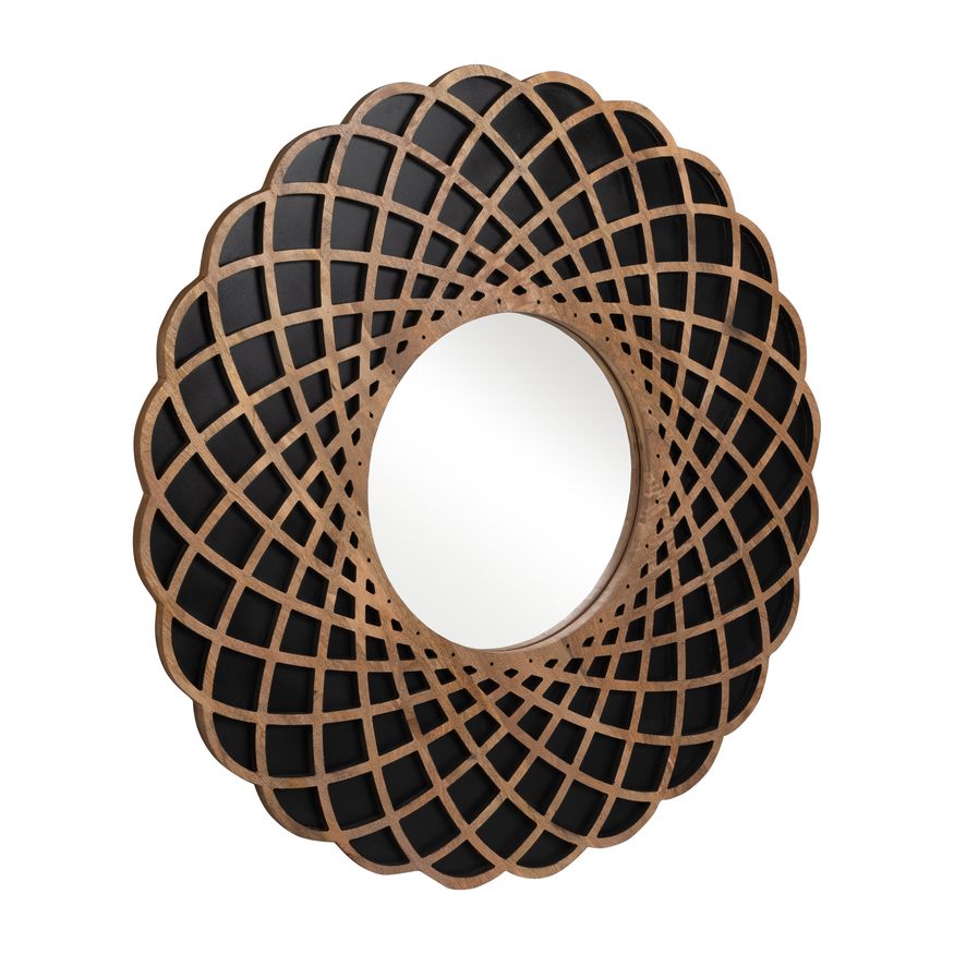 Sagebrook™ Wood Kaleidoscope Mirror - Black