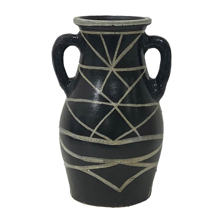 Sagebrook 14" Terracotta Modern Eared Vase