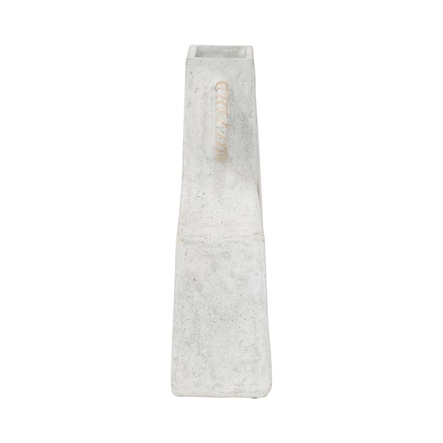 Sagebrook 19" Ecomix Abstract Vase - White