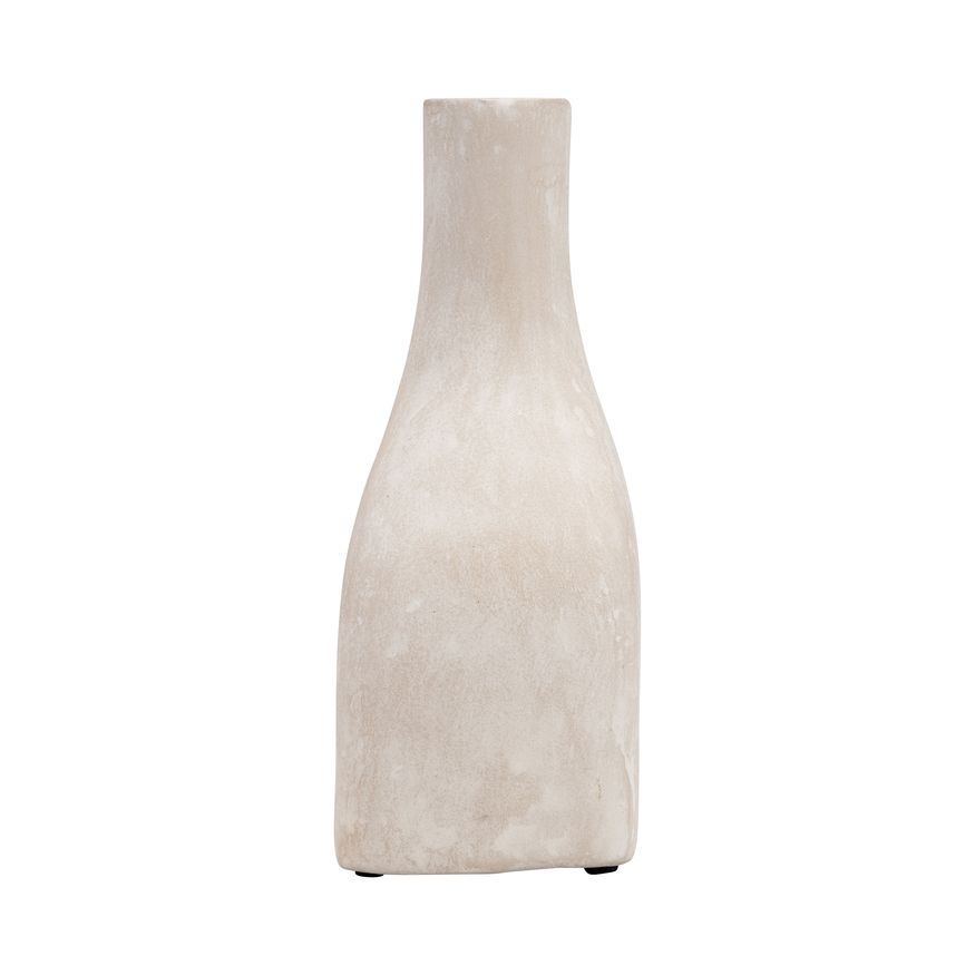 Sagebrook 10" Ecomix Abstract Vase - Antique White