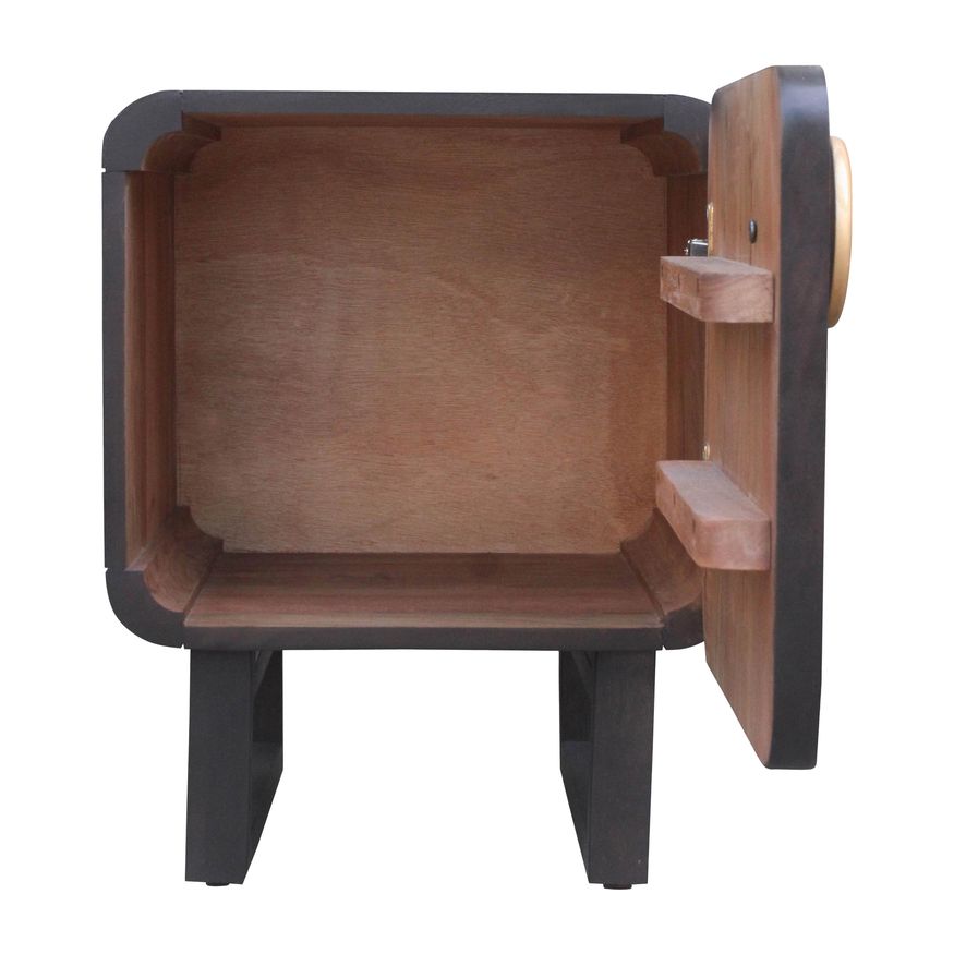 Sagebrook Wood Modern Night Stand - Black