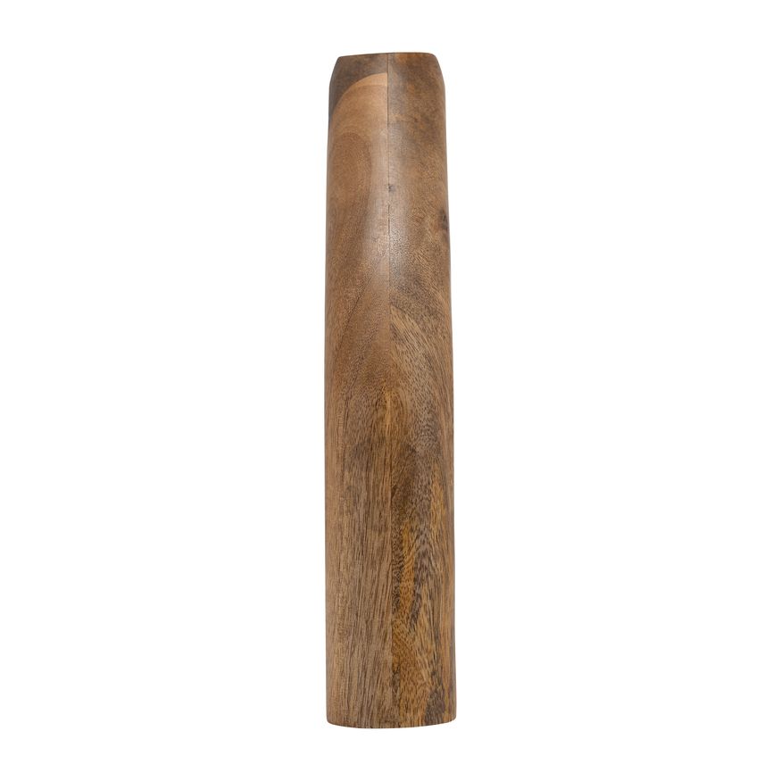 Sagebrook 11" Wood Tapered Vase - Brown