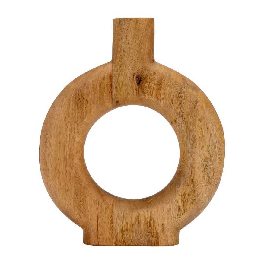 Sagebrook - 6" Wood Horseshoe Vase